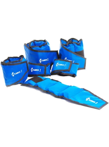 Tornozeleira Com Velcro 1,5kg na cor azul da marca Carci