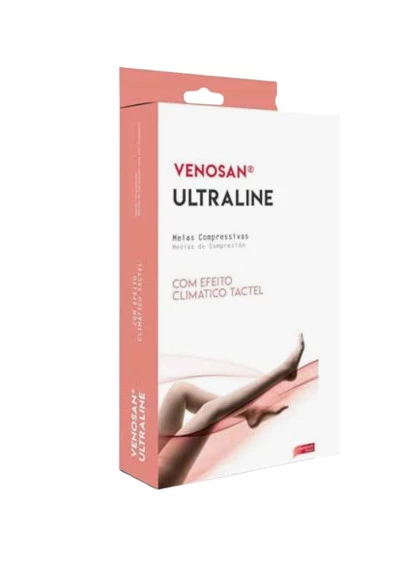 Meia Ultraline 4000 Meia Coxa 30-40 Pé Aberto P Venosan