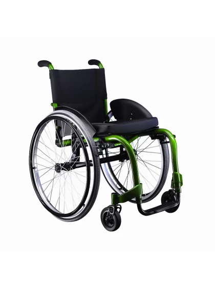 Cadeira de Rodas Monobloco em Alumínio New One - Smart - Verde- 44x44x38 cm