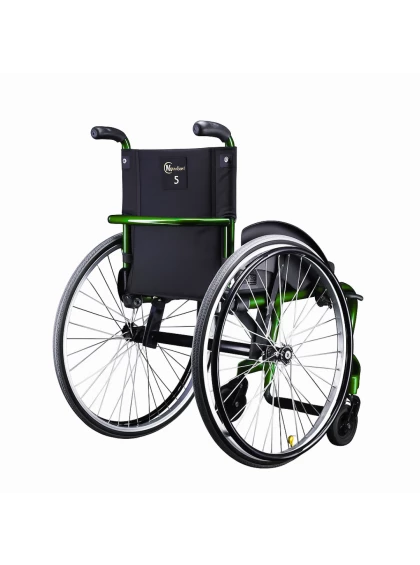Cadeira de Rodas Monobloco em Alumínio New One - Smart - Verde- 44x44x38 cm