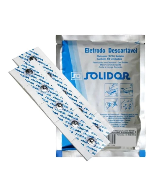 Eletrodo Descartável Adulto com Gel 50 Und