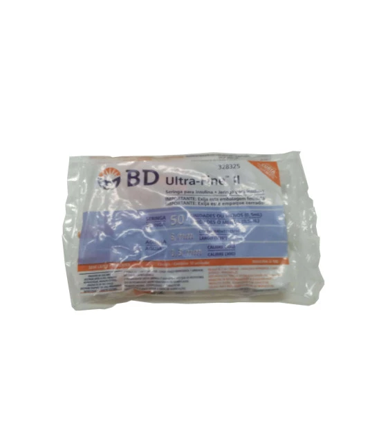 Seringa Ultra Fine U-50 8,0x0,33 com 10 und BD