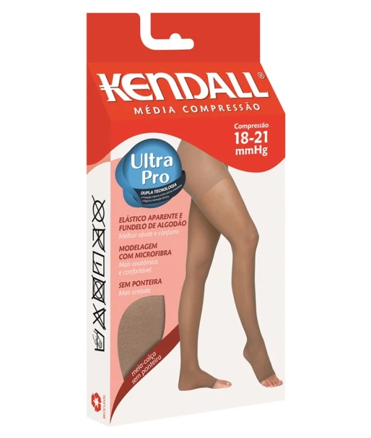 Meia Media Compressão Meia Calça Sem Ponteira Kendall