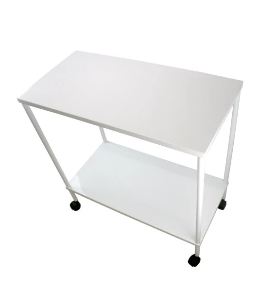 Mesa Auxiliar Metron 40x60x80cm Esmaltada com Rodízios