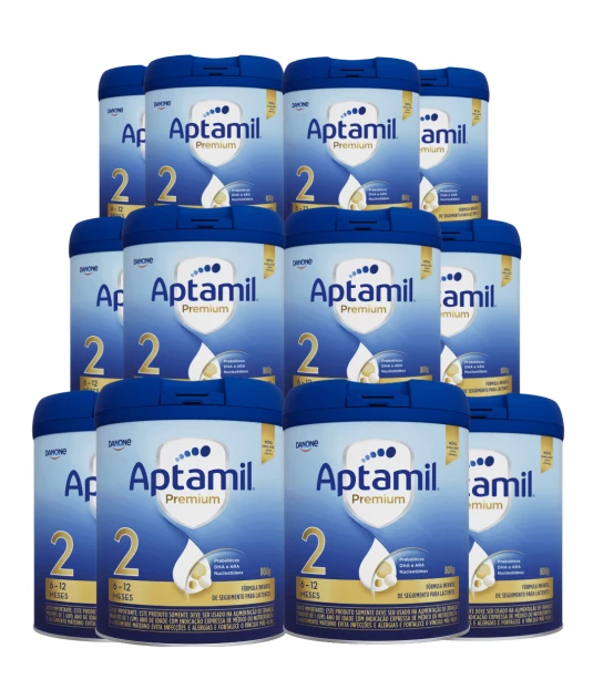 Kit 12 unidades de Aptamil 2 Premium 800g - Danone