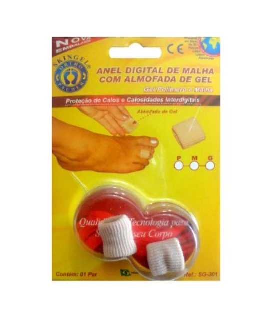 Anel Digital de Malha e Almofada de Gel M Ortho Pauher