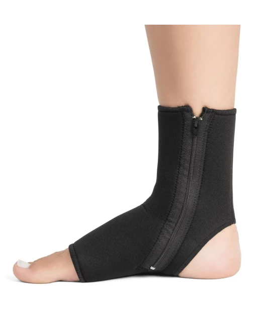 Tornozeleira com Zíper Preta BC0048 - Mercur