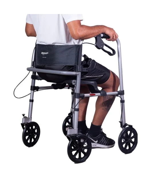 Andador com 4 Rodas e Assento BC1550 - Mercur