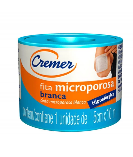 Micropore 5cmX10m Branca com Capa Cremer 