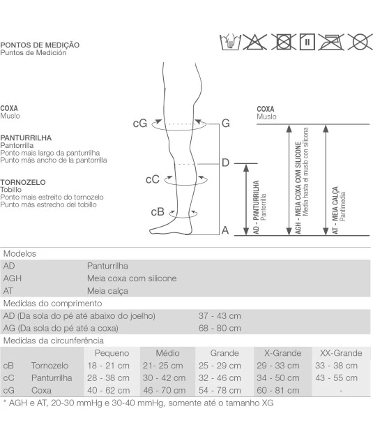 Meia de Compressão 7/8 Venosan 6000 20-30 mmHg Bege