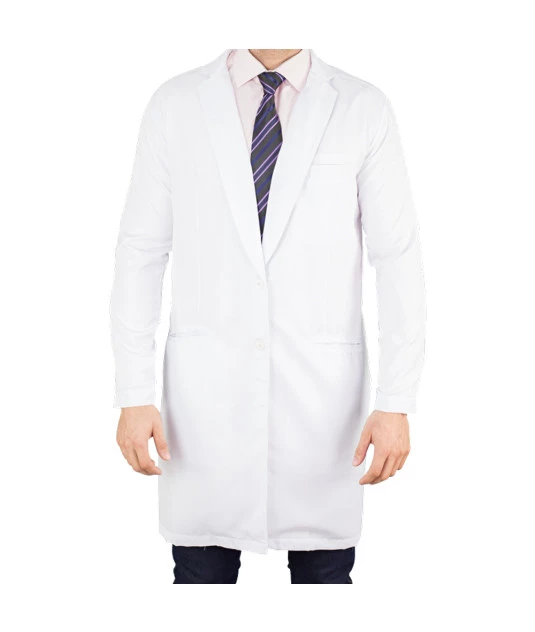 Jaleco Masculino Manga Longa Gola Smoking Botões Gabardine Namaste