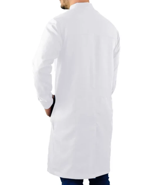 Jaleco Masculino Manga Longa Gola Padre Slim Fit Namaste