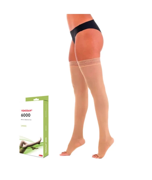 Meia de Compressão 7/8 Venosan 6000 20-30 mmHg Bege