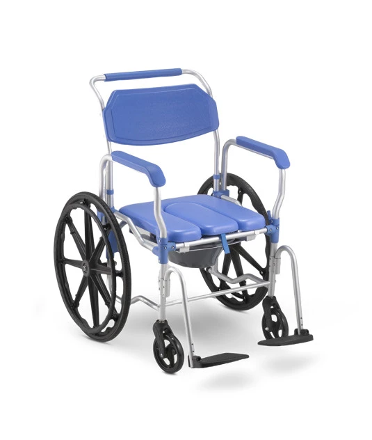 Cadeira de Banho D65 Desmontável em Alumínio até 150kg Assento 44 cm - Dellamed
