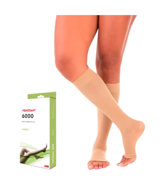 Meia de Compressão 3/4 Venosan 6000 20-30 mmHg Bege