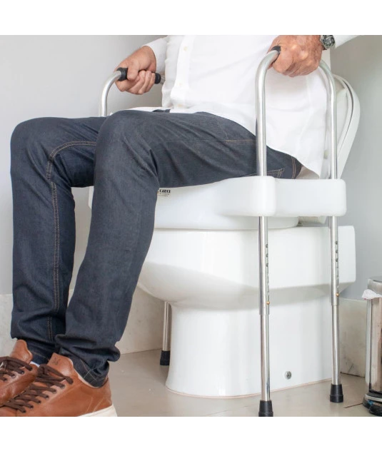 Sit V Elevação para Assento Sanitário com Apoio Ajustável Carci