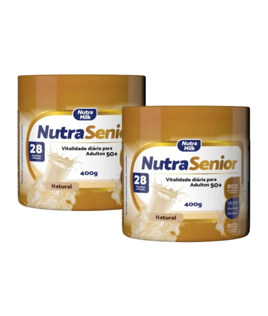 Nutra Senior Adulto 50+ Kit 2 Unidades Complemento Alimentar 400g - Sem Sabor