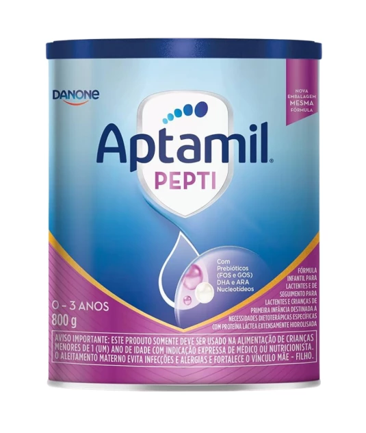 Aptamil Pepti 800g - Para Alérgicos a Leite de Vaca/Soja Danone