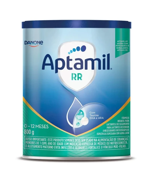 Aptamil RR 800g Kit 2 Unidades Danone – Fórmula Infantil 0 a 12 Meses com DHA, ARA e Goma Jataí