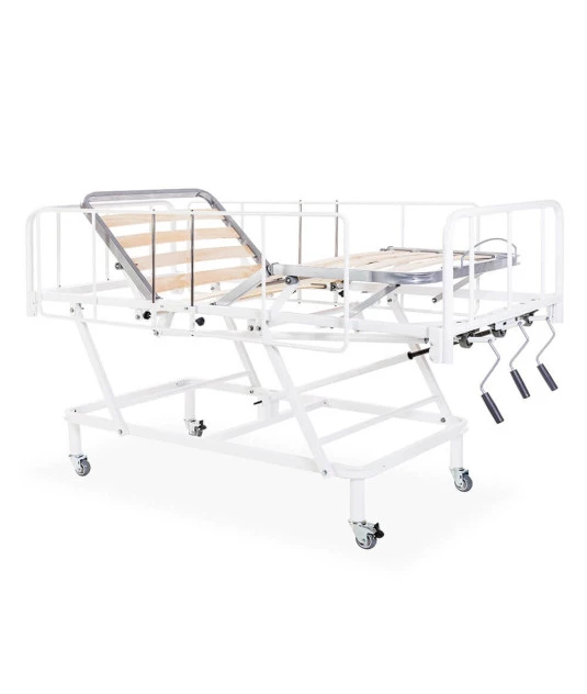 Cama Fawler Evolution Manual 3 Manivelas C/ Grade e Rodizios
