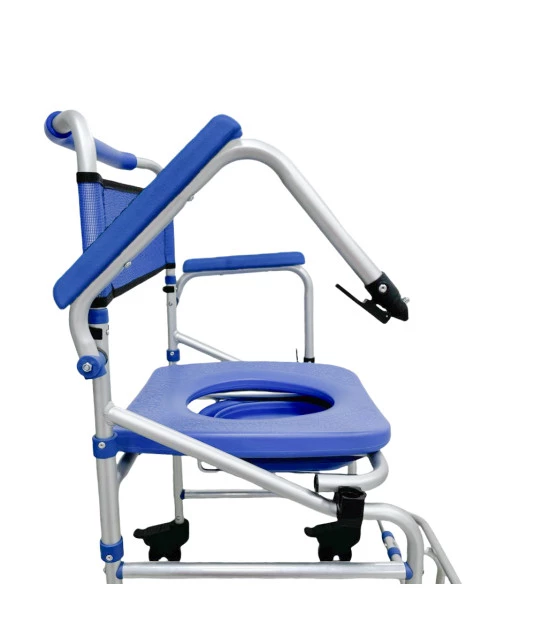 Cadeira de Banho D55 Alumínio 4 em 1  - Dellamed - Leve 40cm 