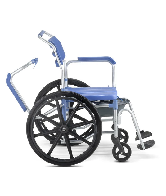 Cadeira de Banho D65 Desmontável em Alumínio até 150kg Assento 44 cm - Dellamed