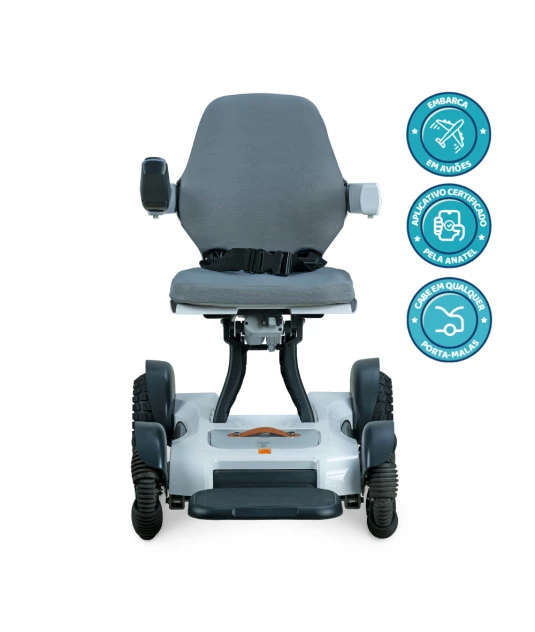 Cadeira de Rodas Motorizada Dobrável até 120 Kg Spacemed Dellamed