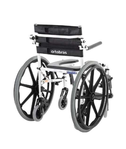 Cadeira de Banho Higiênica H1 Aço Reforçado 46cm Ortobras