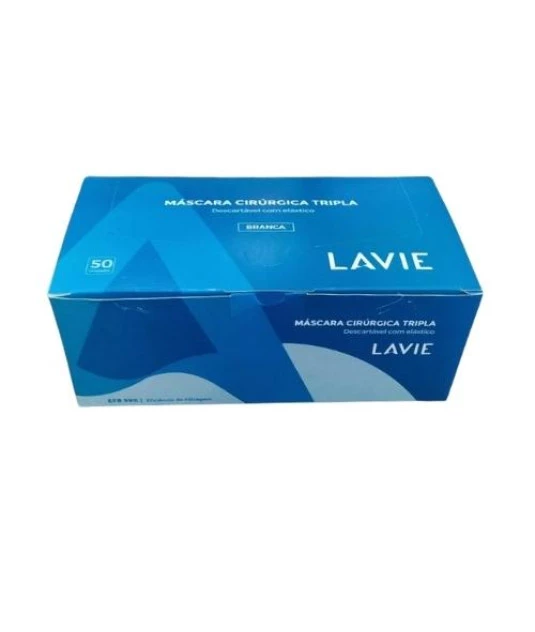 Mascara Des Tripla C/Elastico Branca C/50un Lavie - Casa Médica