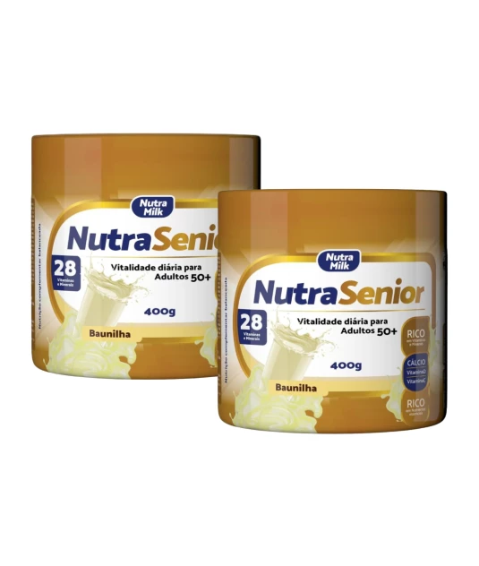 Nutra Senior Adulto 50+ Kit 2 Unidades Complemento Alimentar 400g - Sem Sabor