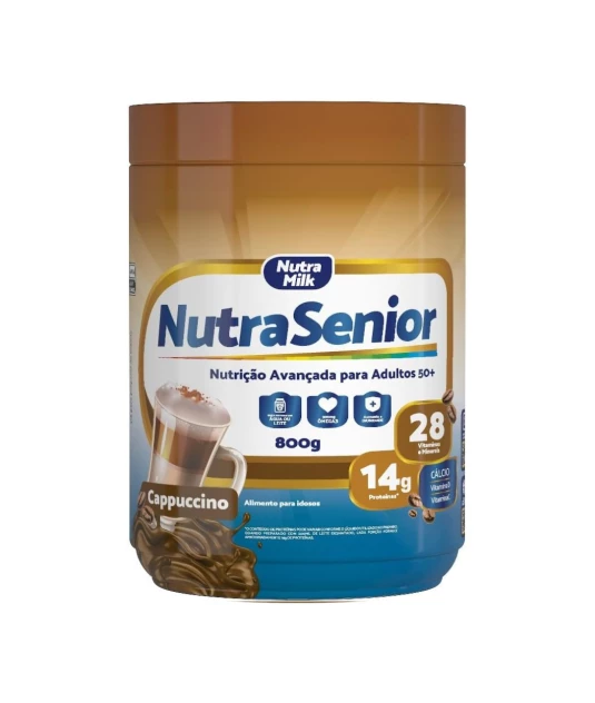 Nutra Senior Adulto 50+ Kit 2 Unidades Complemento Alimentar 800g - Cappuccino