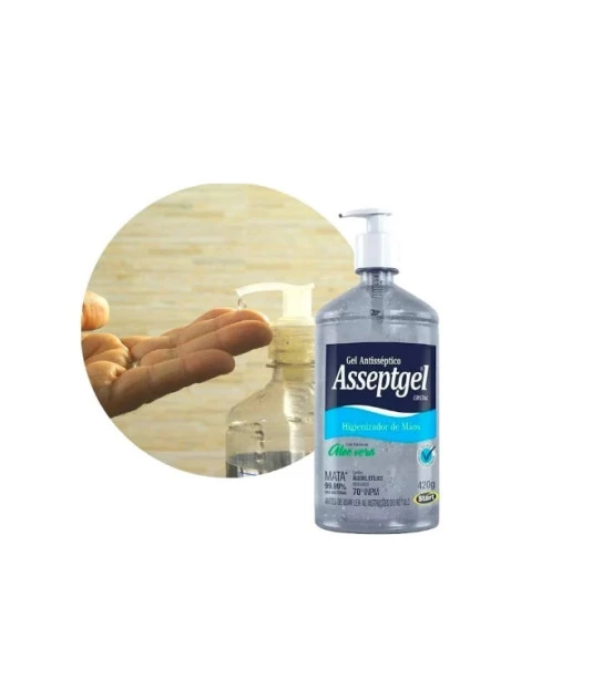 Álcool em gel antisséptico Asseptgel Start Quimica 