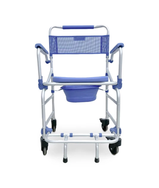 Cadeira de Banho D55 Alumínio 4 em 1  - Dellamed - Leve 40cm 