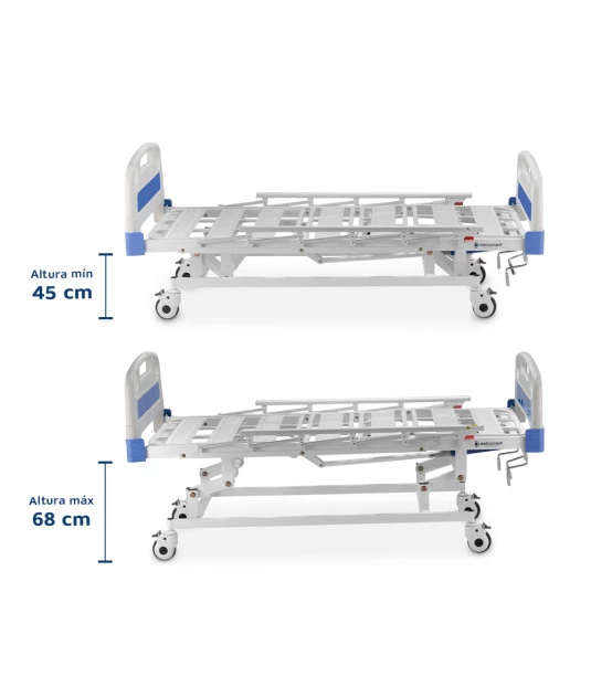 Cama Hospitalar DX3 3 Movimentos até 200 Kg Dellamed