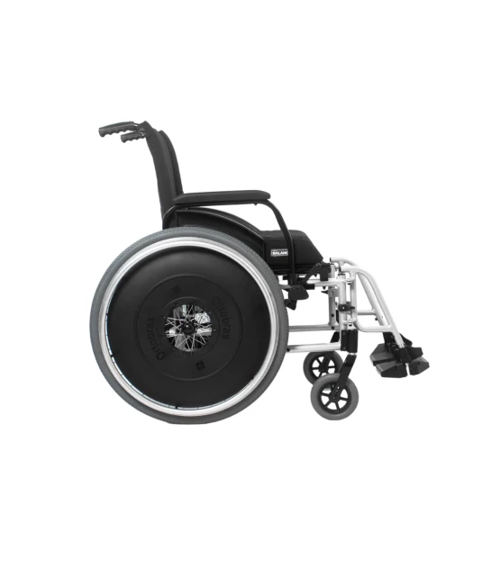 Cadeira de Rodas AVD Alumínio Pés Fixos Branco Ortobras