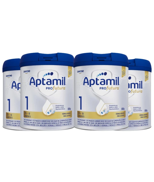 Aptamil 1 Profutura 800g Danone - 4 Unidades & E-book
