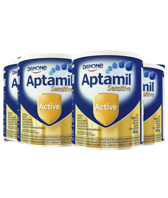 Aptamil Sensitive Active 800g Kit 4 und Danone 