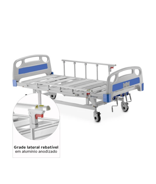 Cama Hospitalar DX3 3 Movimentos até 200 Kg Dellamed