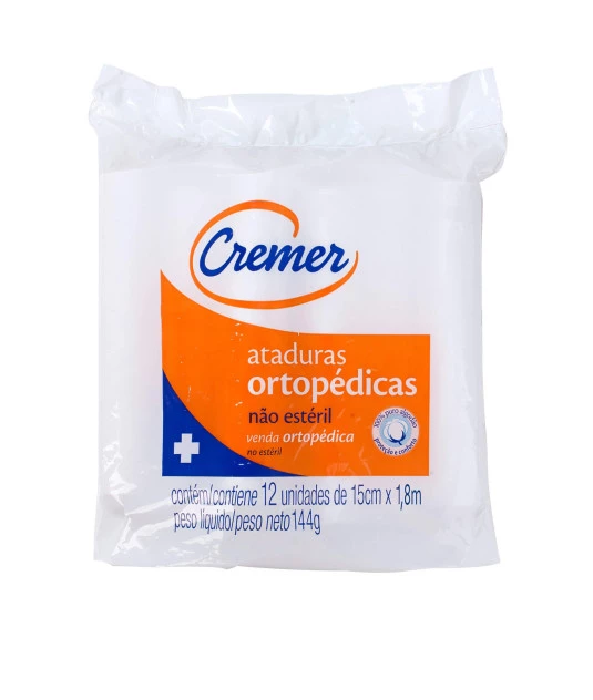 Algodão Ortopédico 15cmx1,8m com 12 Und Cremer 