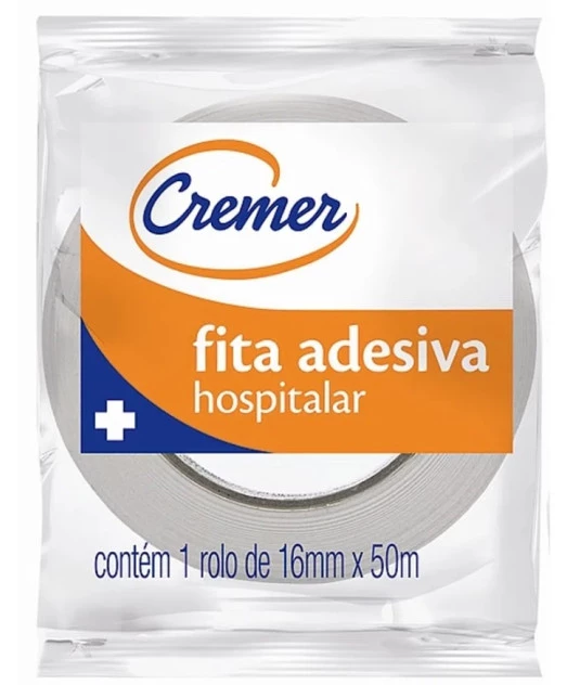 Fita Adesiva Branca 50 Metros Cremer