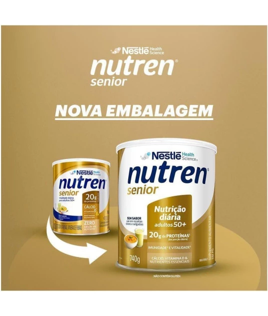 Nutren Senior Sem Sabor Lata 740g - Nestle