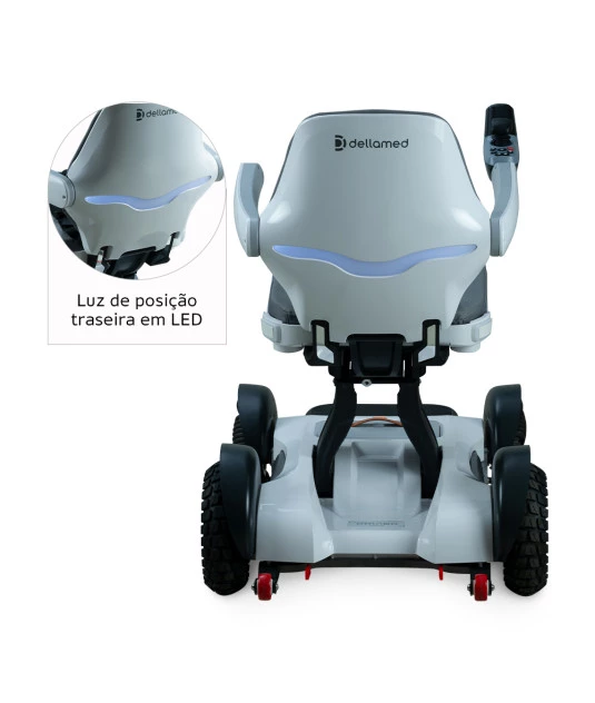 Cadeira de Rodas Motorizada Dobrável até 120 Kg Spacemed Dellamed