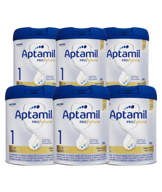 Aptamil 1 Profutura 800g Danone - 6 Unidades & E-book