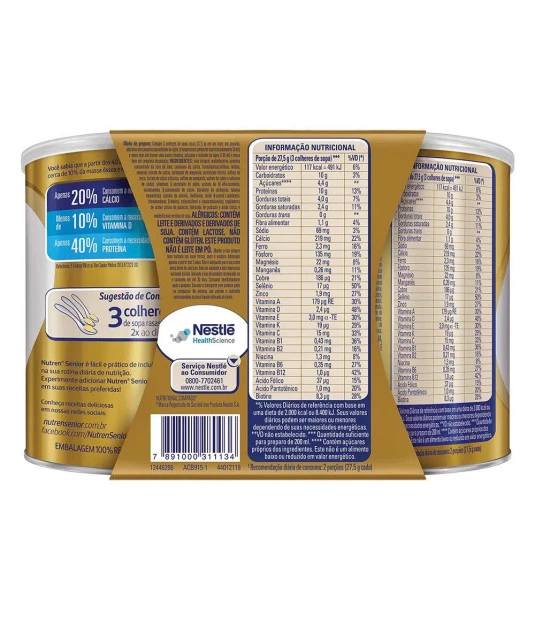 Nutren Senior 370g Baunilha Nestle