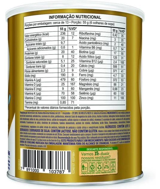 Nutren Senior Sem Sabor Lata 740g - Nestle