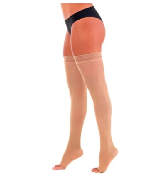 Meia Elástica Unissex Venosan 6000 Meia-Coxa (AGH) 30-40 mmHg + E-book