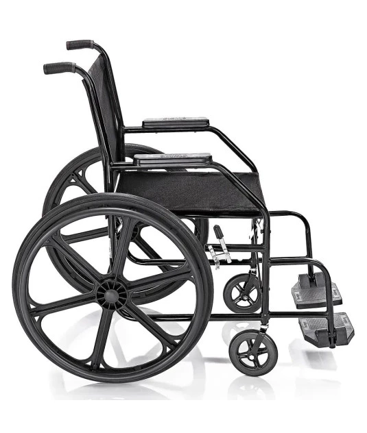 Cadeira de Rodas Nylon Pés Fixos Pneu Inflável PL002 Prolife