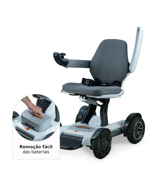 Cadeira de Rodas Motorizada Dobrável até 120 Kg Spacemed Dellamed