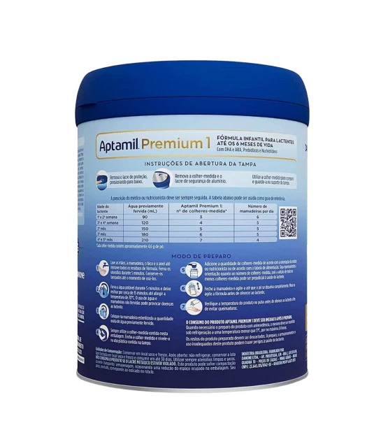 Aptamil Premium 1 Lata 800g -  4 unidades Danone & E-book