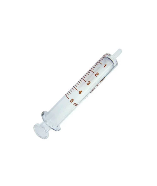 Seringa de Vidro 05ml Bico de Metal Luer Lock Arti Glass